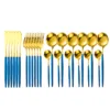 24PCS Blue Golden