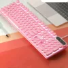 Pink And White Keyboard