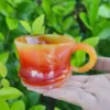 3pcs Agate Glass Cup