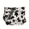 Solid Color Cow Print