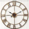 Golden Iron Roman Wall Clock 23.62inch