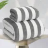 1Bath Towel & 1Hand Towel Grey