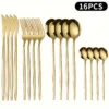 16pcs Golden