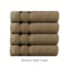 Four Brown Bath Towel