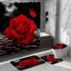 Raindrop Red Rose Butterfly