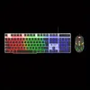 Black Middle Frame Illuminated Keyboard And Mouse Set