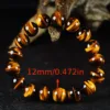 Yellow Tiger Stone Tiger Spar Wood Alexandrite Crystal Bracelet 12mm/17 Grains