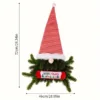 Christmas Red And White Striped Hat Garland